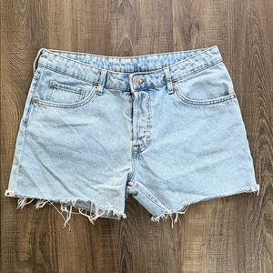 Light Blue Denim Women Shorts
